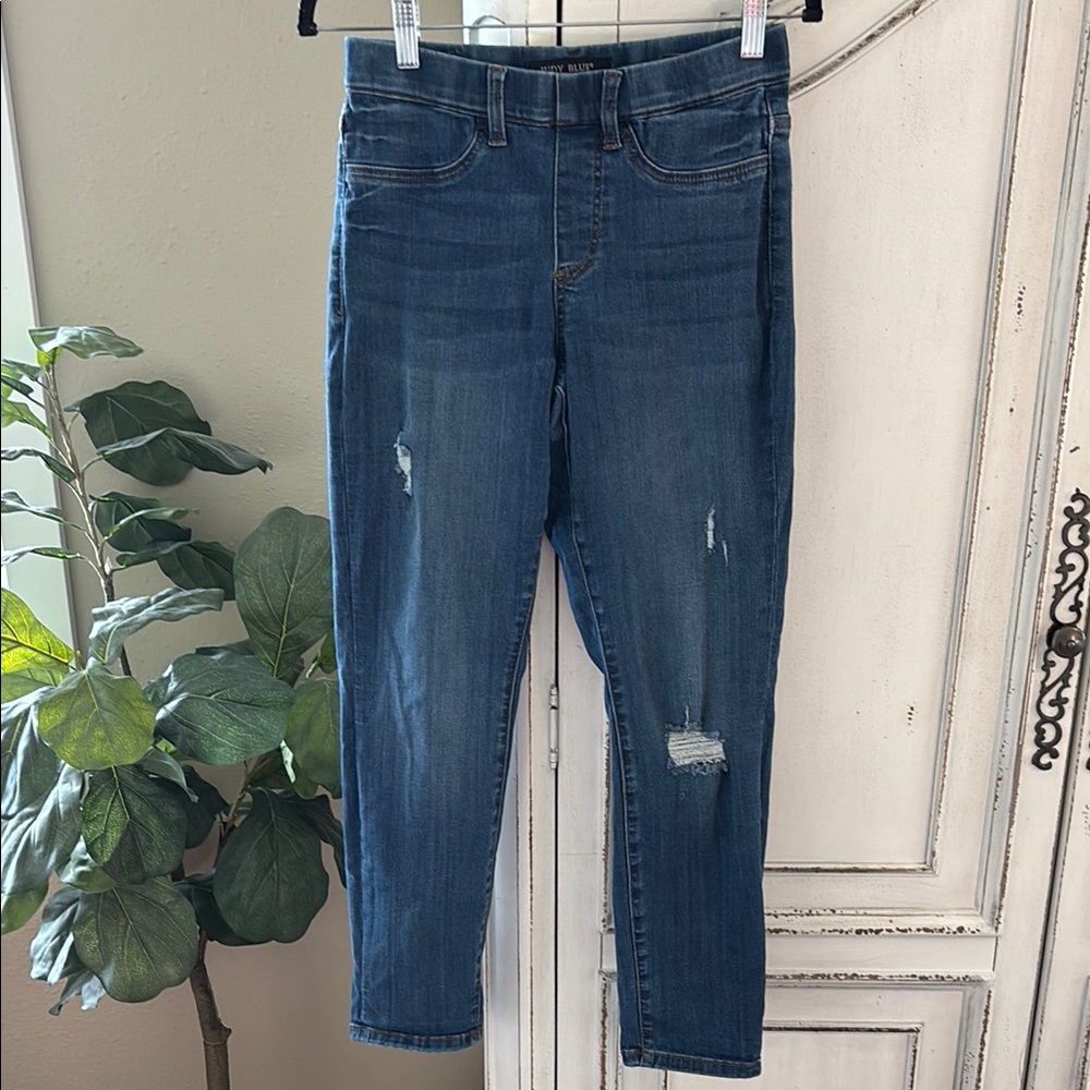 Judy Blue pull on Boyfriend fit jeans sz 3 / 26 Inseam 26” JB88369 DK